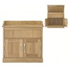 Mobel Oak Furniture Shoe Bench with Hidden Storage  COR20C